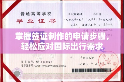 平昌掌握签证制作的申请步骤，轻松应对国际出行需求